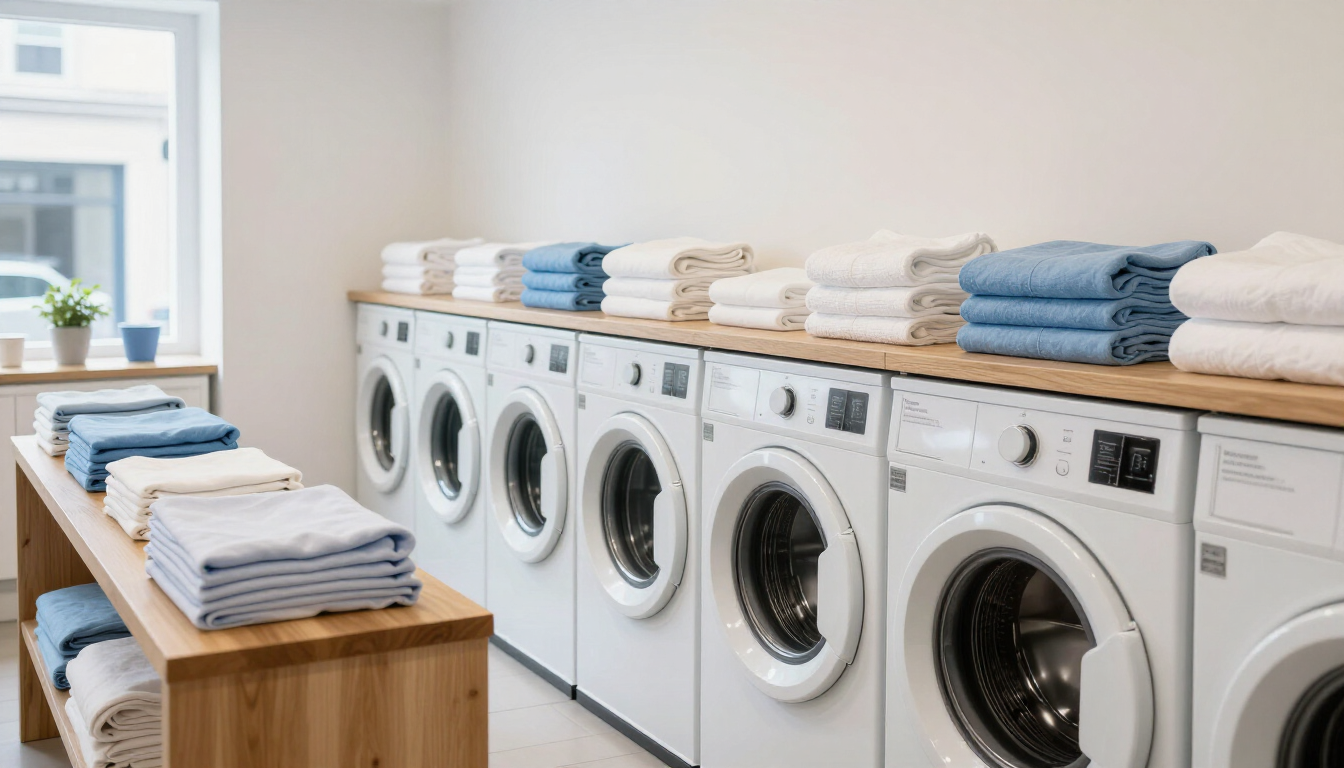 Luxury dry cleaning atelier interior Gurugram